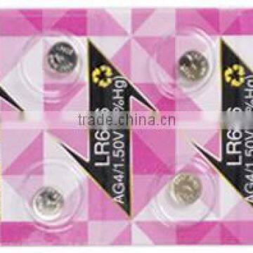 1.5V Ag Mercury Free Button Cell Battery