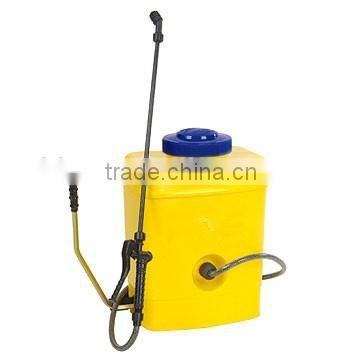 15L Manual Knapsack Sprayer in yellow color 2 sides operation