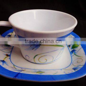 Personalized printing melamine cups and saucers