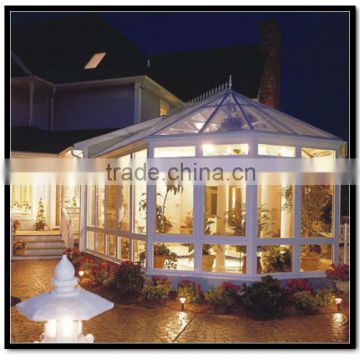 Prefabricated victorian conservatory attached to House,conservatory insulating glass for sale