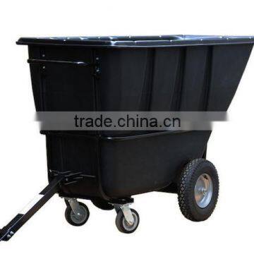 Tilt Truck, 1 Cu. Yd. Volume Capacity, 2100 Lb. Load Capacity, Heavy-Duty Towable Hopper Type