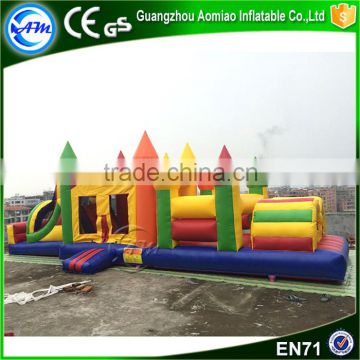 Commercial inflatable obstacle slide, inflatable obstacle course for adult