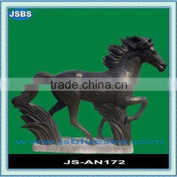 black marble life size large outdoor horse statues