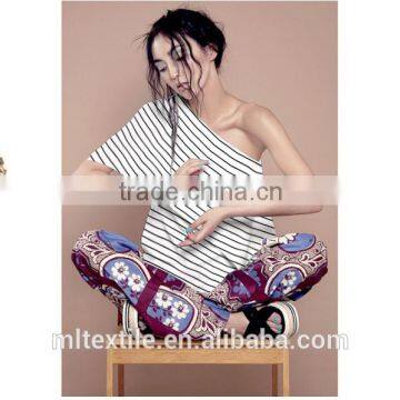 Stripes Printed 16mm Crepe de Chine Fabric in 100% Silk photo-6