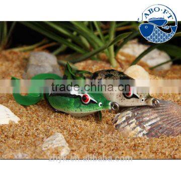2016 Narrow Double-hook Artificial Lifelike Soft Frog Fishing Lure photo-3