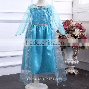 New stock frozen princess elsa dress for girls BC2129