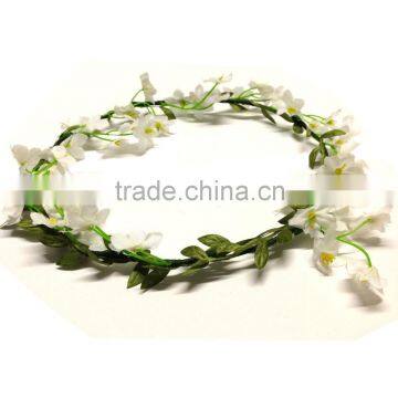 2015 Top fashion headband with colorful fabric flower on sale H4059