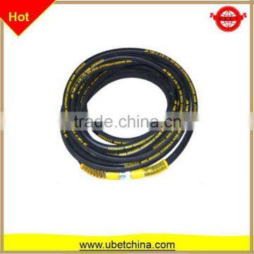 Price DN8 SAE100R1AT with nylon high pressure wire braided rubber hose with nylon surface water line for cleaning machine