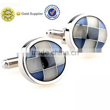 manufacture professional metal wholesale silver plated cufflinks with cheap