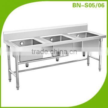 Cosbao kitchen work table/ triple bowl kitchen sink (BN-S05, BN-S06)