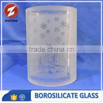 high transparent customized size frosted pyrex glass