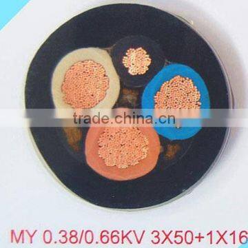 copper conductor rubber sheathed flexible cable for 185mm2