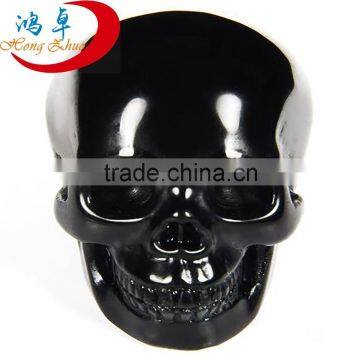 Cheap wholesale hand made 2" natural gemstone Black Obsidian carved decoration skull for sale crystal skull healing