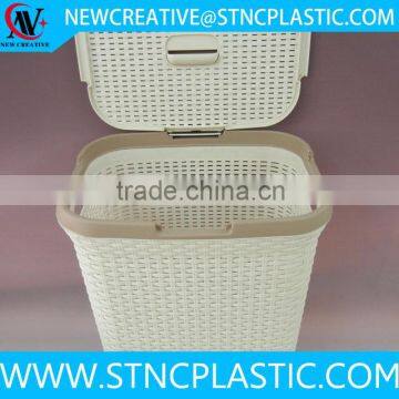 rectangular plastic cloth laundry baskets with lids