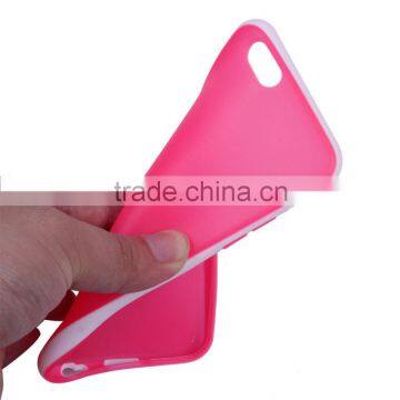 Double Colors Soft TPU Case For iPhone 6,Combine Bumper and Cover