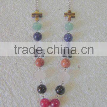 Hot seller necklace gemstone round beads necklace jewelry