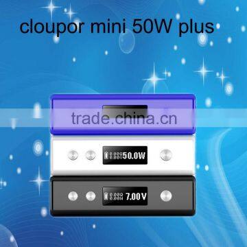 Fashion TC box mod Ni 200 & Ti two TC box mod with cloupor new mod cloupor mini plus 50w mod