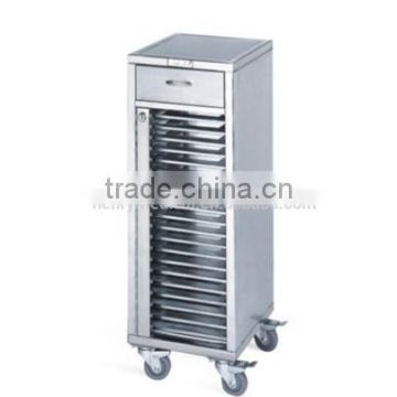 Manufacturer Sale Hospital Stainless Steel Medical Patient Recorder Trolley Carts