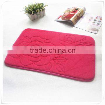 safe water absorbtion memory foam shower mat/Memory foam bath mat_ Qinyi