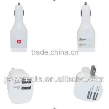 Customized promotion Double usb port car charger