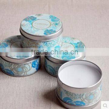 small metal wholesale candle tin box with pour spout lid,tin decorative candle tin box