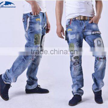High Quality New Fashion Designer Jeans Men Distrressed Casual Denim Mens Jeans