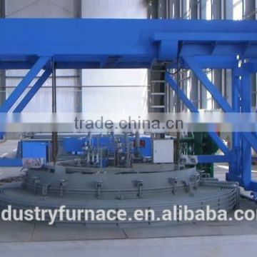 Pit type industrial electrical resistance furnace for quenching tempering