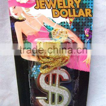 Party dollar chain necklace