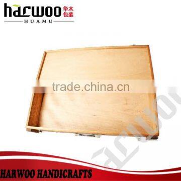 Vintage Single Wooden Wine Box,unfinished Wood Gift Boxes,carved Wood Cock Box photo-3