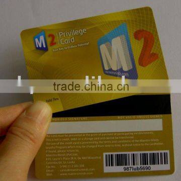 86*54*0.76mm Plastic business card with code 128