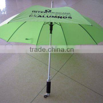 2014 HOT light green straight umbrella aluminum handle