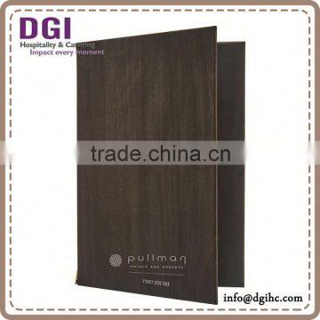 Personalized Hotel Leather Wine Menu Covers / Table Tent / Menu Screw/leather Coaster photo-3