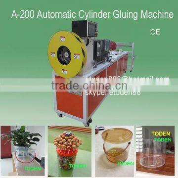 pvc pet cylinder boxes ultrasonic bottom welding machine,PET cylinder making machine