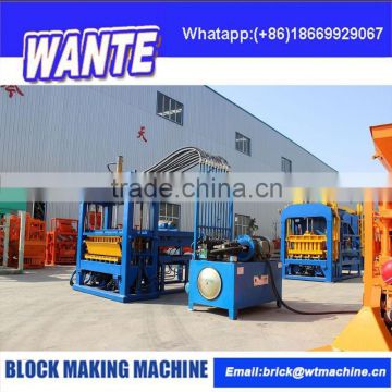 2015 WANTE BRAND QT6-15 automatic concrete block pavement machine price from Linyi Wante Machinery Co.,Ltd