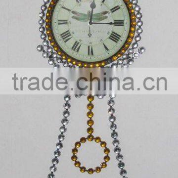 100736EA-Acrylic Diamond Metal Wall Clock