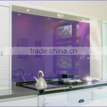 color print glass kitchen splash back with AS/NZS 2208:1996 and EN12150 certificate