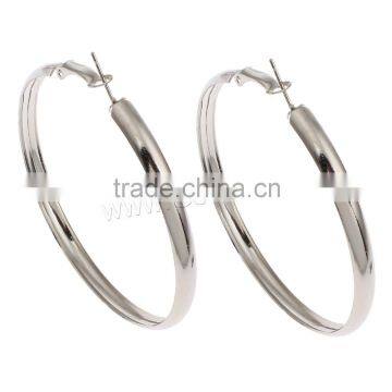 cheap color platinum iron round shape jewelry hoop earring