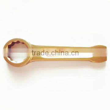 Non sparking aluminum bronze slogging ring spanner ,DIN7444 Standard