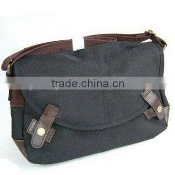 Elegant design canvas messenger bag &pattern shoulder strap bag