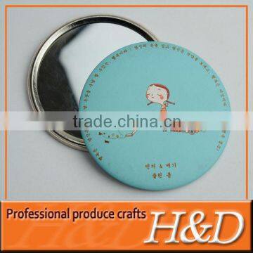 popular tin small round pocket mirror maker