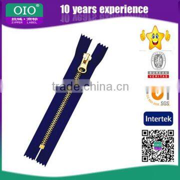 OIO Close-end Gold Metal Zipper For Wallet