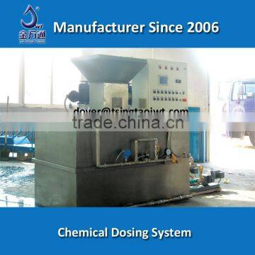 Automatic chemical dosing system for waste water treatment