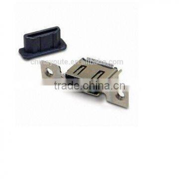 Electronic HDMI socket connector nickel