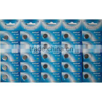 CR1220 Button Battery 3V Lithium 40mAh Eunicell photo-2