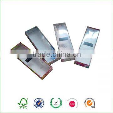 transparent plastic virgin hair extension packaging box
