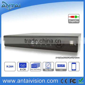 8ch 960H realtime recording h.264 cctv dvr ANTAI VISION