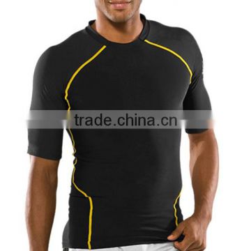 latest design baselayer high quality men short sleeve inner wear