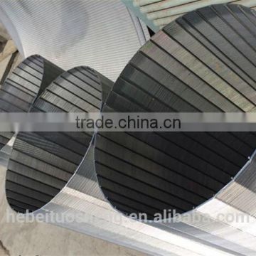 (manufacturer)wedge wire wrap screen pipe /stainless steel wedge wire screen