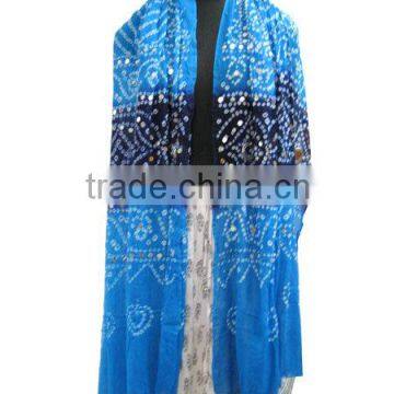 Beautiful Rajasthani Bandhani Bandhej Stole / Dupatta/Scarves