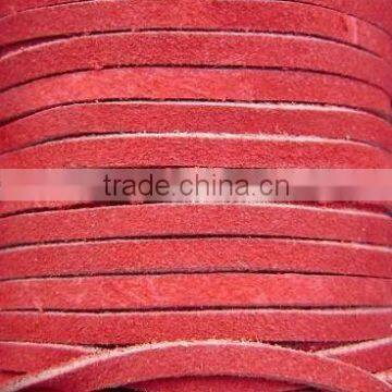 Suedette cord Jewelry making supplies-red color faux suede cord for jewelry DIY making and craft supplies